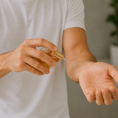 Swipe on Wrist Pulse Points
